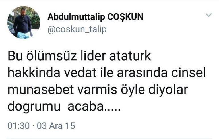 Atatürk hakkında skandal paylaşım Herkesi helaya davet ediyorum dedi