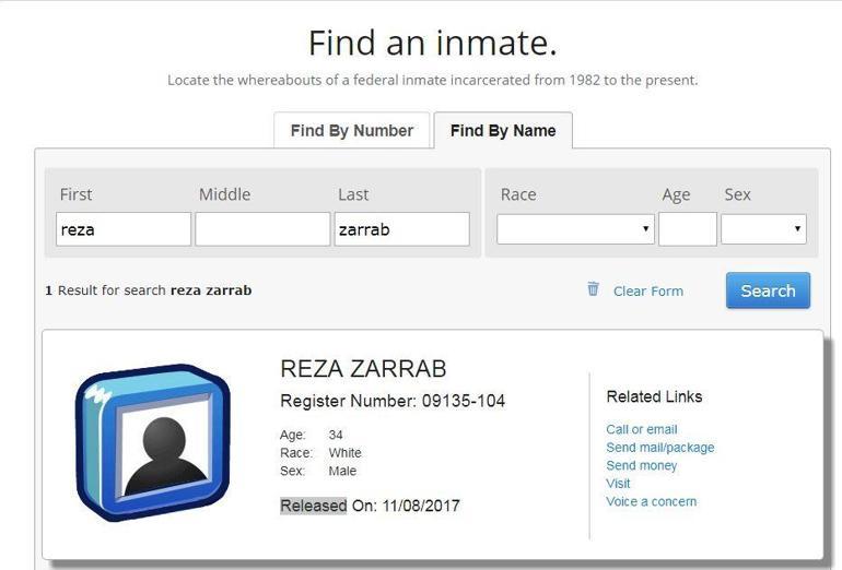 Reza Zarrab serbest kaldı iddiası