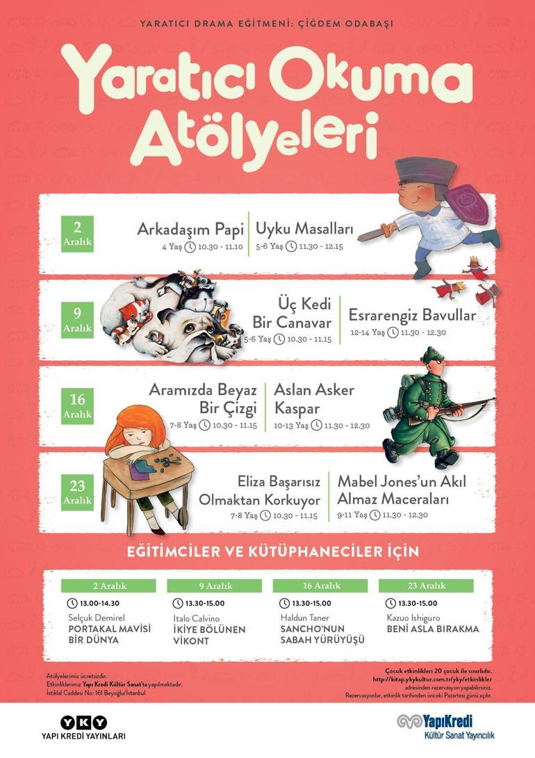 Yapı Kredi Kültür Sanat’ta aralık ayı etkinlikleri