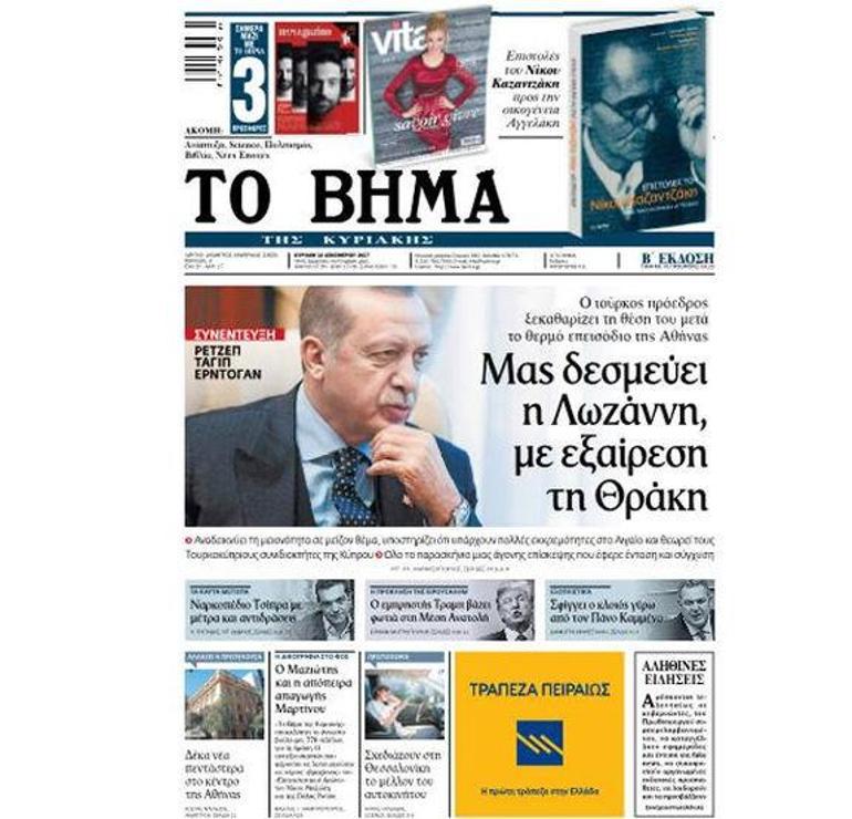 Yunan gazetesine konuşan Erdoğan: Rumların Kıbrıs rüyaları asla gerçekleşmeyecek