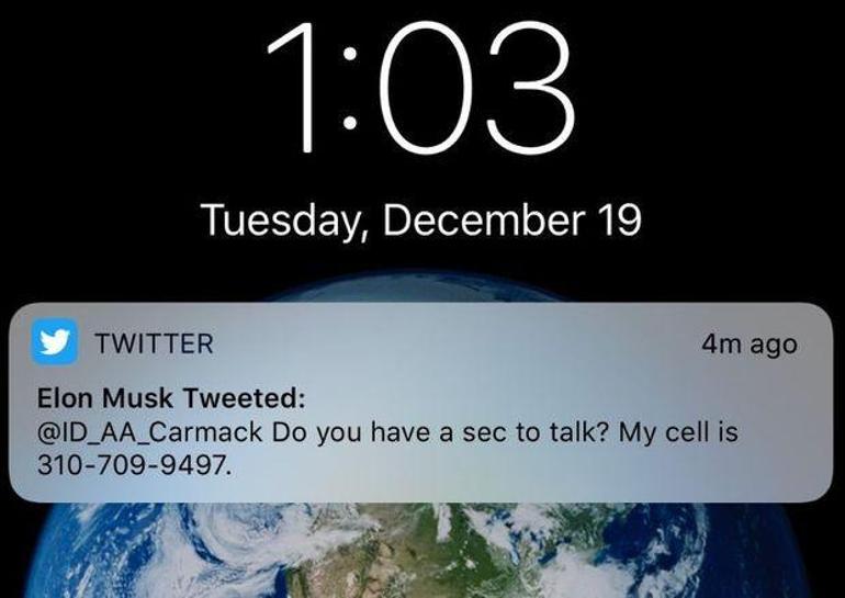 Elon Musk yanlışlıkla telefon numarasını paylaştı