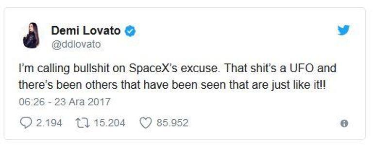 Falcon 9 roketi UFO sanıldı