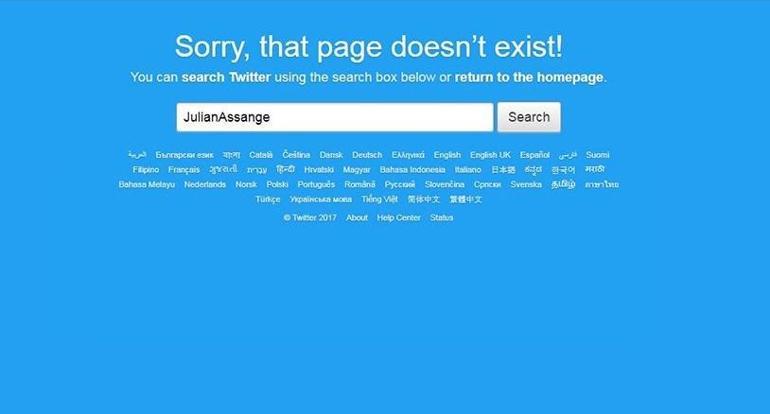 Julian Assangenin hesabı Twitterdan silindi