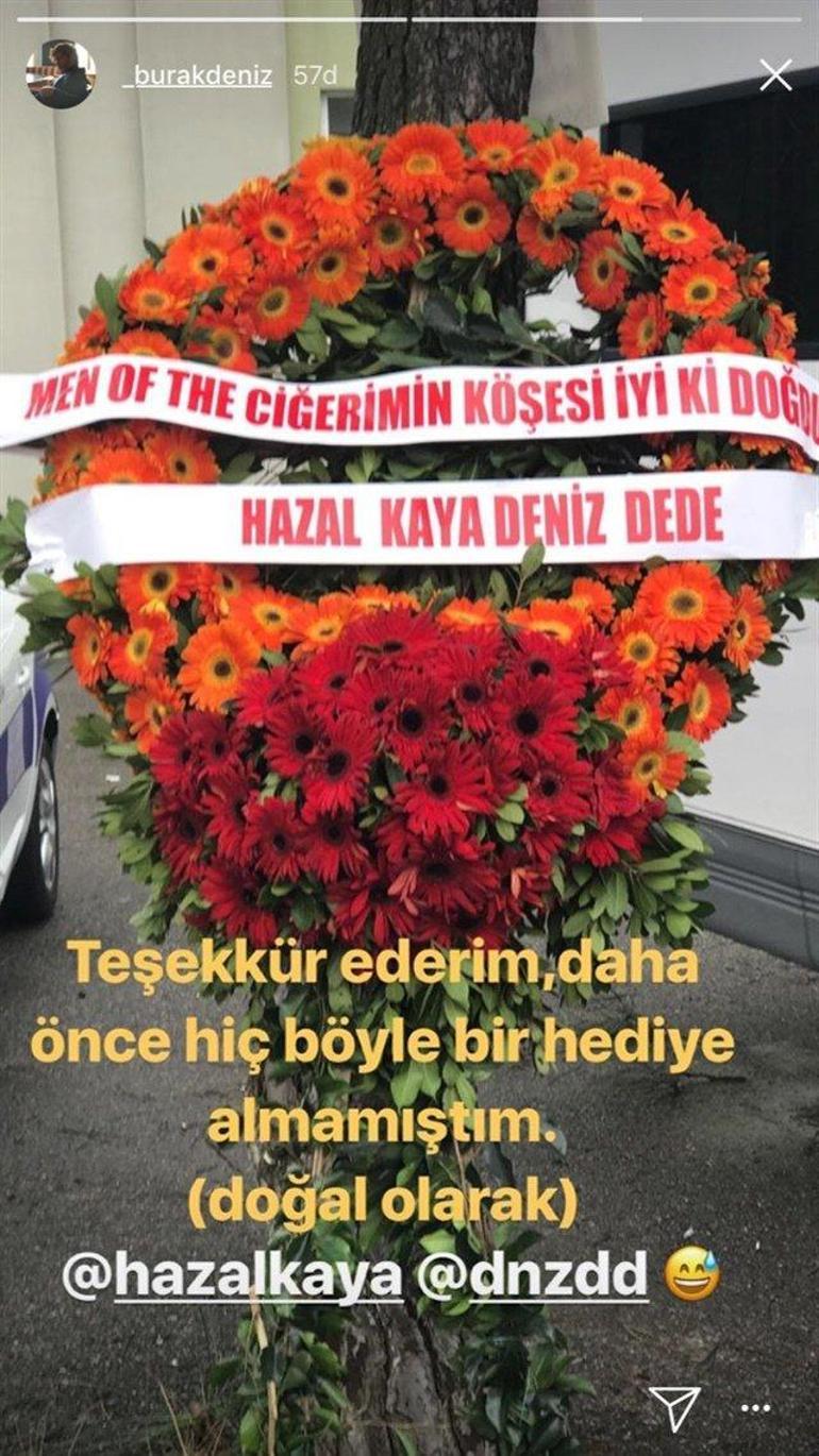 Hazal Kayadan Burak Denize şaşırtan doğum günü hediyesi