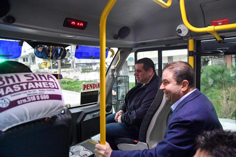 Maltepe Belediye Başkanı makamına minibüsle gitti