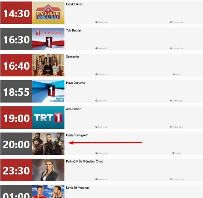 Diriliş Ertuğrul bu akşam var mı (28 Şubat TRT1 yayın akışı)