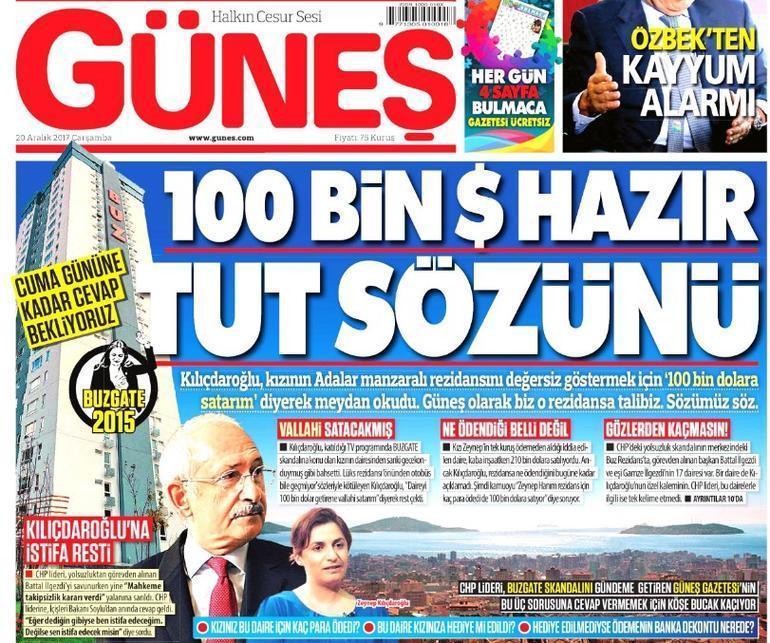 CHPden Kılıçdaroğlunun kızının Güneş gazetesine satılan dairesi için ilk açıklama