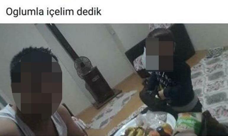 Akılalmaz görüntüler Oğlumla içelim dedik