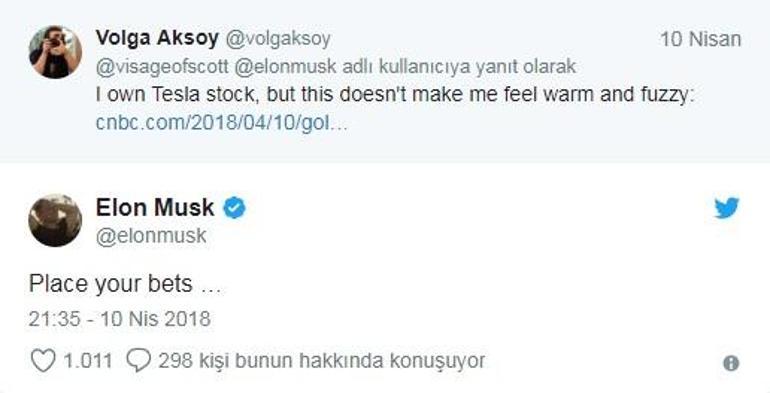 Elon Musk, Türk mühendise bu sözlerle yanıt verdi