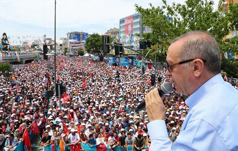 Cumhurbaşkanı Erdoğan İstanbulun ilçelerinde konuştu