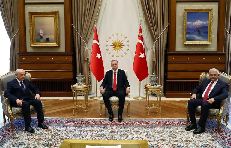 Son dakika.. MHP lideri Bahçeli, Cumhurbaşkanı Erdoğan ile görüştü