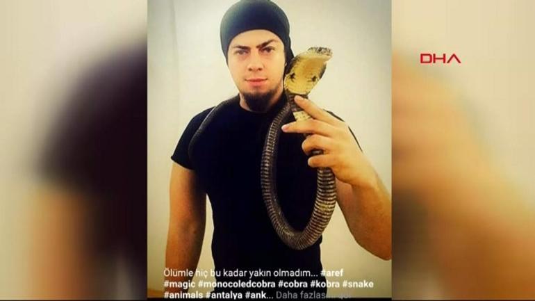 İllüzyonist Aref Ghafouriyi kobra yılanı ısırdı