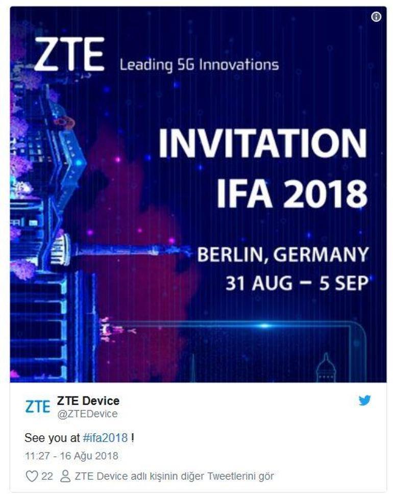 ZTE Axon 9, IFA 2018’de tanıtılacak