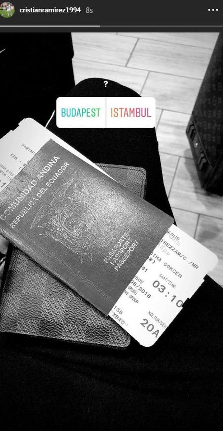 Cristian Ramirez Fenerbahçe için İstanbula geliyor