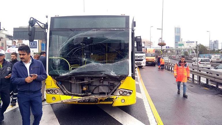 Okmeydanında metrobüs kazası