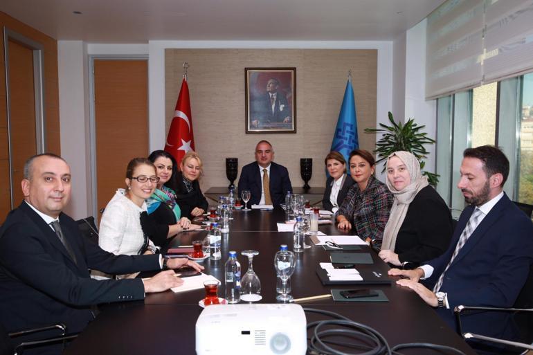 Türkiye İş Kadınları Derneğinden Kültür ve Turizm Bakanı Mehmet Ersoya ziyaret