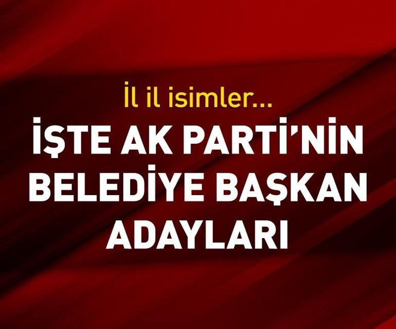 Cumhurbaşkanı Erdoğan, AK Parti adaylarını açıkladı