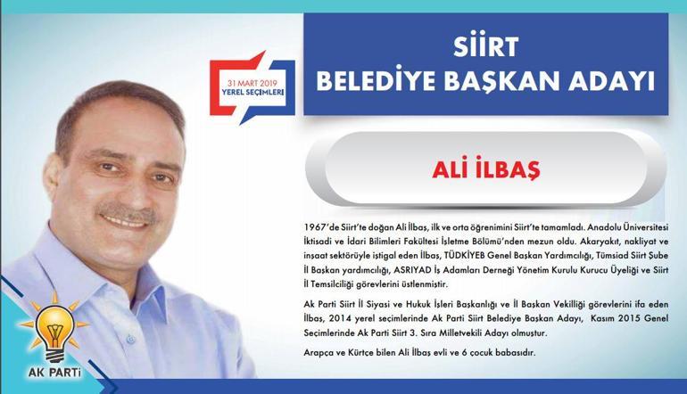 AK Parti Siirt Belediye Başkan Adayı Ali Ilbaş oldu Ali İlbaş kimdir