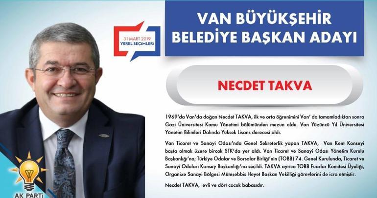AK Parti Van Belediye Başkan Adayı Necdet Takva oldu Yerel seçimleri 2019