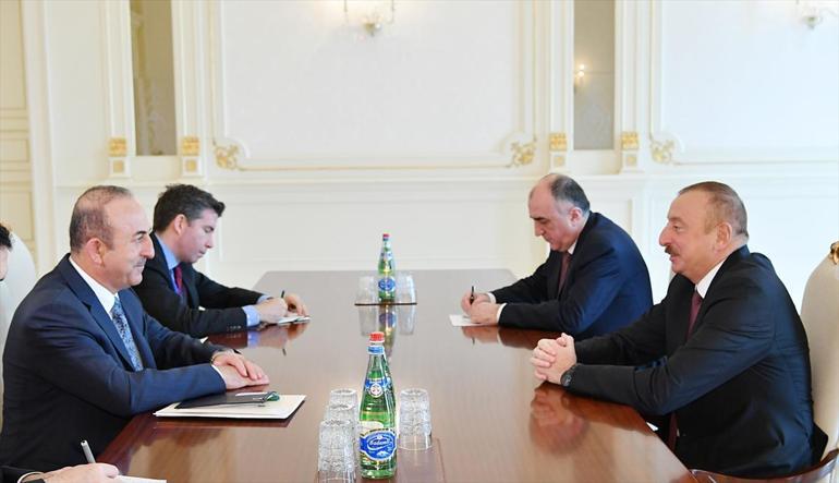Çavuşoğlu, Lavrov ve Aliyev ile Bakü’de bir araya geldi