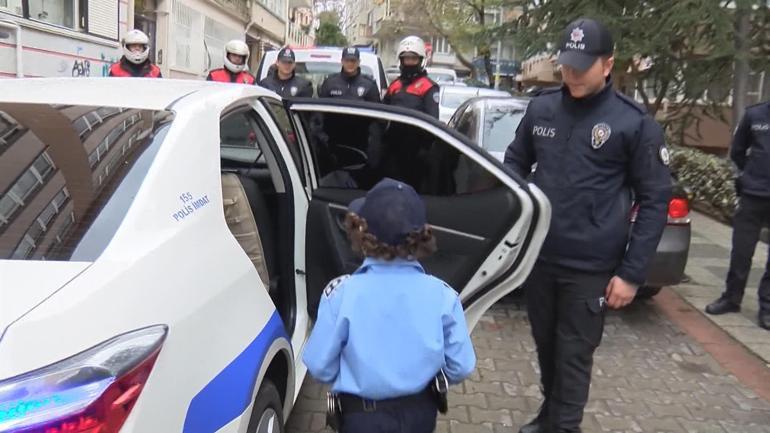 Doğum gününde polislerden müthiş sürpriz