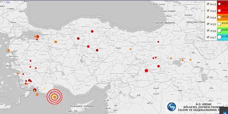 Son dakika: Antalyada deprem oldu Akdeniz son depremler