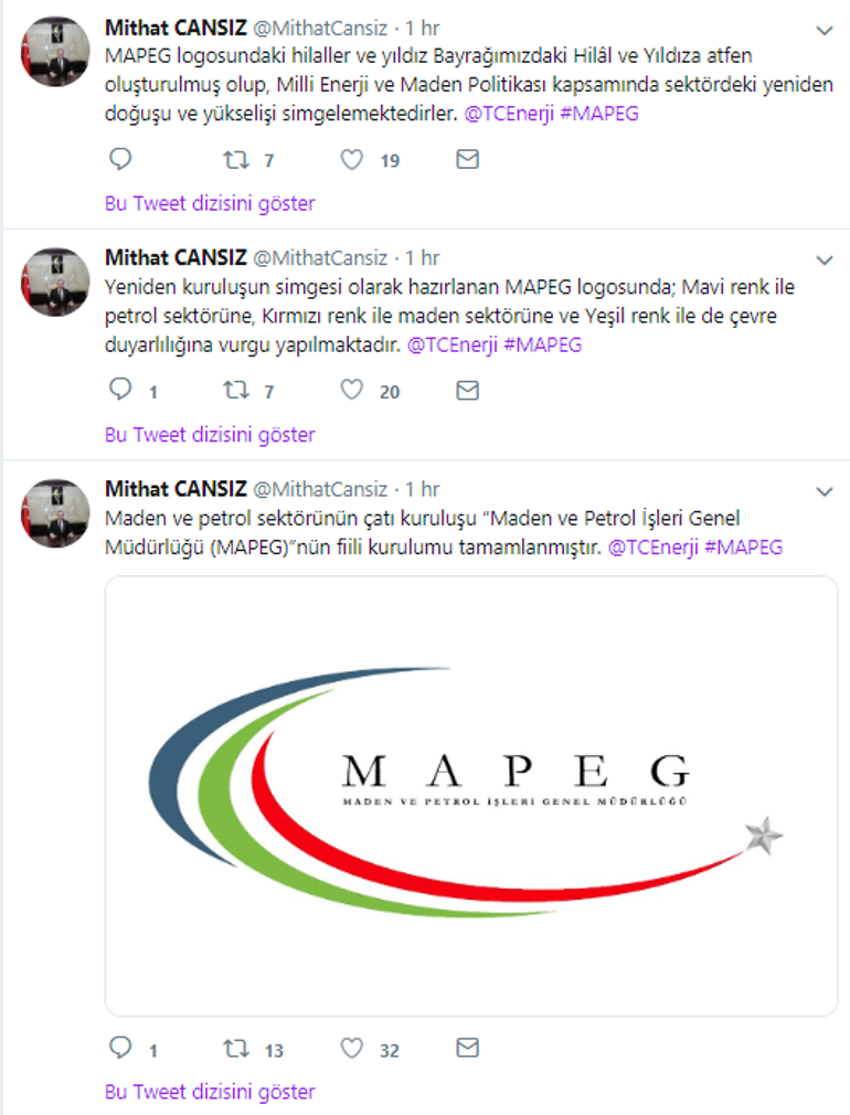 Maden ve Petrol İşleri Genel Müdürlüğünün kurulumu tamamlandı