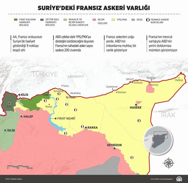 İşte Fransız ordusunun Suriyedeki askeri varlığı