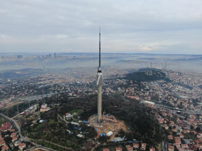 Çamlıca Kulesinde katlar ortaya çıkmaya başladı