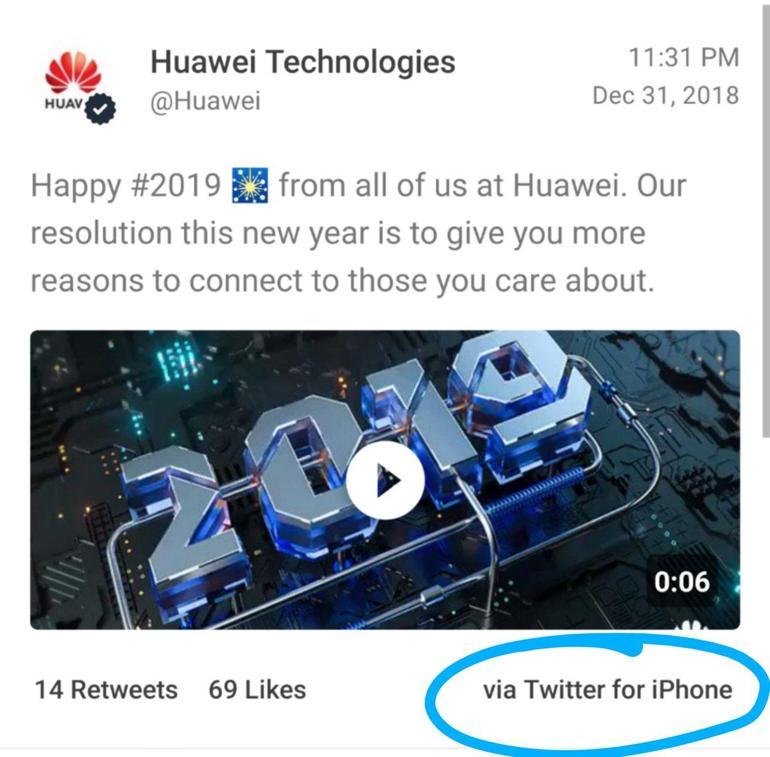 iPhone ile mesaj atan Huawei çalışanları cezalandırıldı