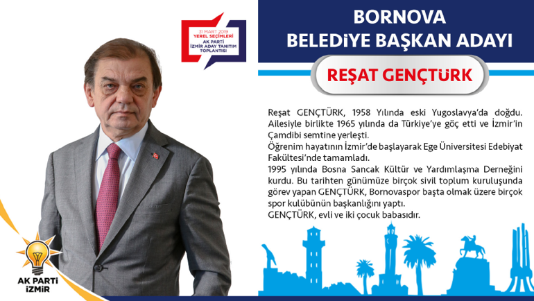 AK Parti İzmir Bornova Belediye Başkan Adayı Reşat Gençtürk kimdir