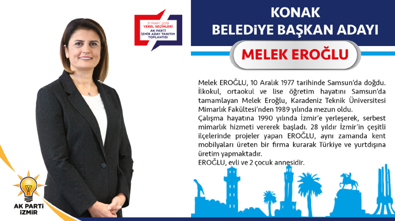 AK Parti İzmir Konak Belediye Başkan Adayı Melek Eroğlu kimdir