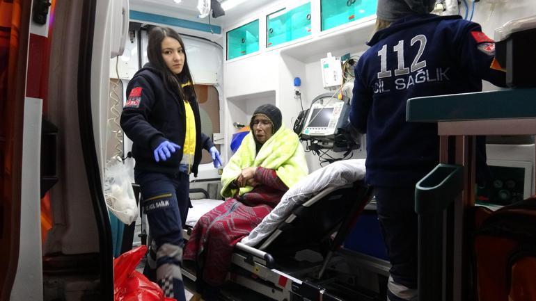 Evi yanan kadın gözyaşlarına boğuldu