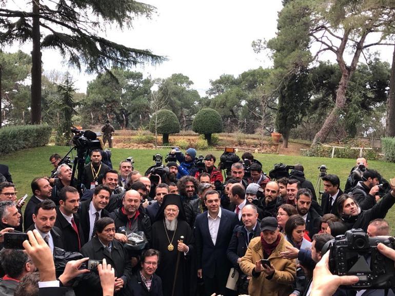 Hakan Çelik tarihi ziyaret için Ruhban Okuluna gelen Yunanistan Başbakanı Çiprasla görüştü