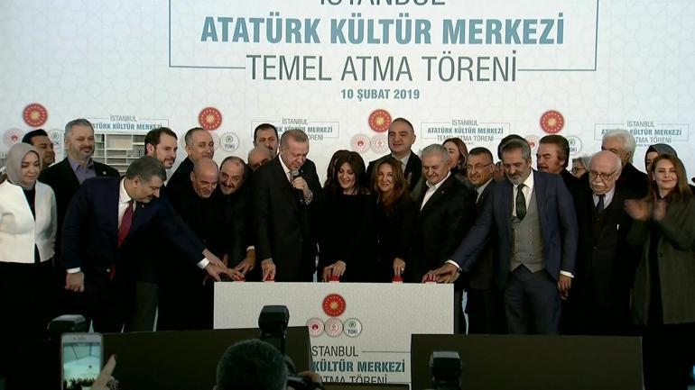 Son dakika Yeni AKMnin temeli atıldı.. Cumhurbaşkanı Erdoğan tarihi törende konuştu