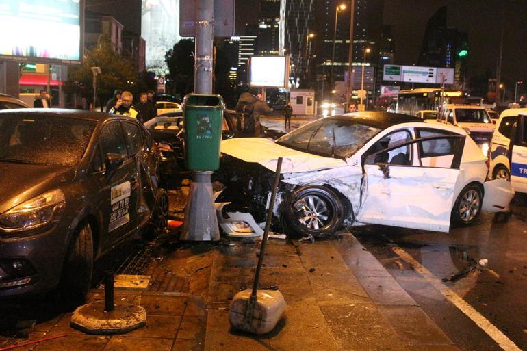 Beşiktaşta trafik kazası: 4 yaralı