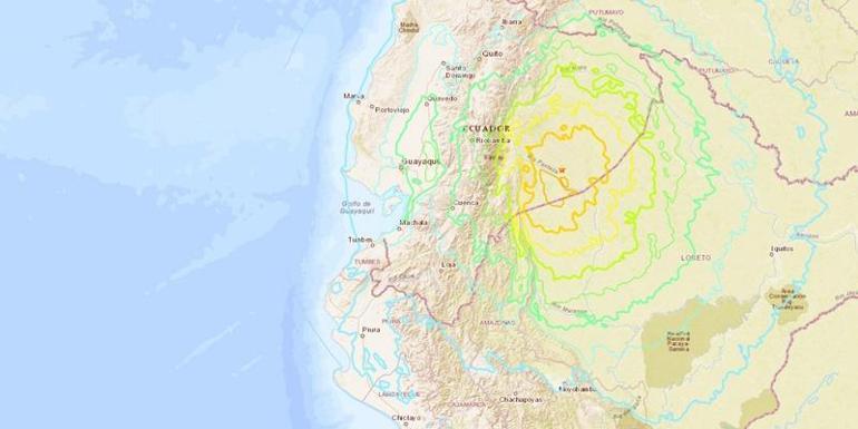 Son dakika... Ekvadorda 7,5 büyüklüğünde deprem