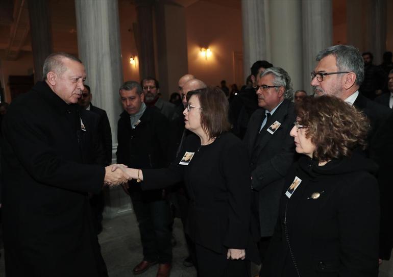Cumhurbaşkanı Erdoğan, Kemal Karpatın cenaze töreninde