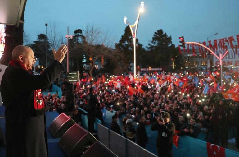 Son Dakika... Cumhurbaşkanı Erdoğan Erzincanda konuşuyor