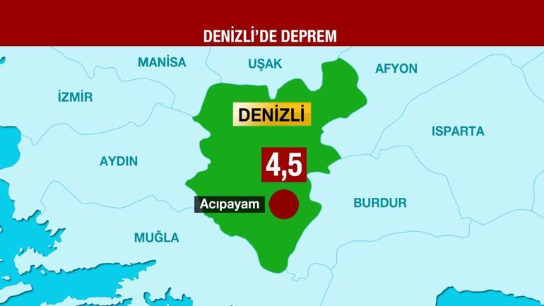 Son Dakika... Acıpayamda 4.5 büyüklüğünde deprem