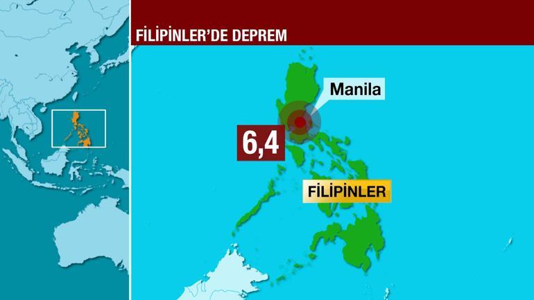 Son dakika...  Filipinlerde 6,3 büyüklüğünde deprem
