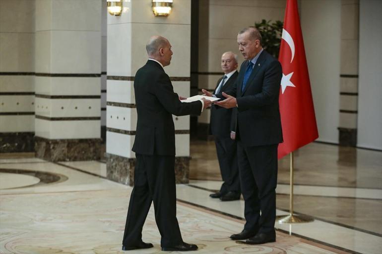 Cumhurbaşkanı Erdoğan, Arjantin Ankara Büyükelçisi Mastropietroyu kabul etti