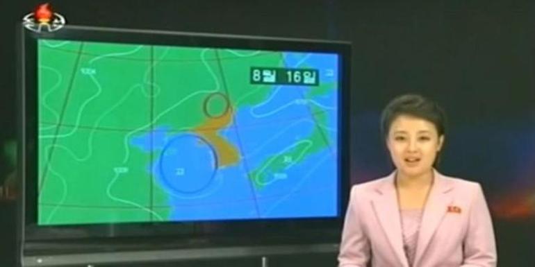 Kuzey Kore televizyonunda hava durumu devrimi