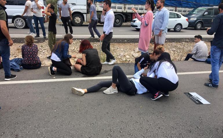Antalyada trafik kazası: 1 ölü, 14 yaralı