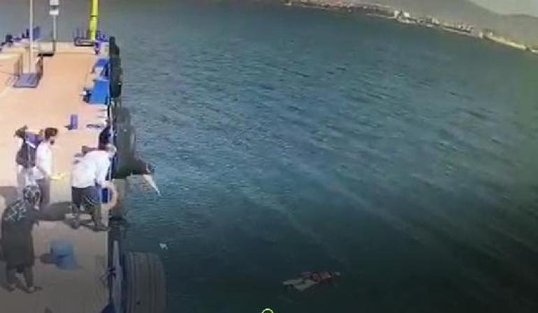 İzmit Marinada suya atlayan kadın kurtarıldı