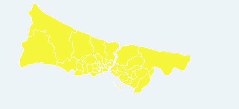 Meteorolojiden İstanbul için sarı uyarı