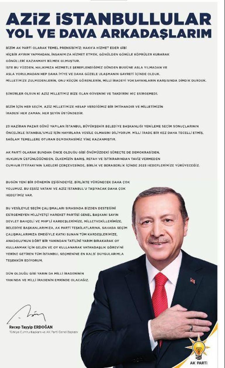 Cumhurbaşkanı Erdoğan: Yine demokrasimiz kazandı