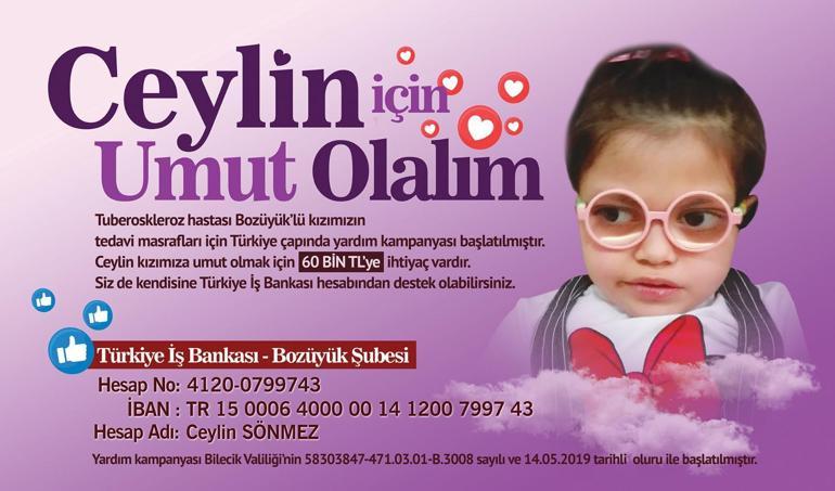 Ceylinin tedavisi için 60 bin liraya ihtiyaç var