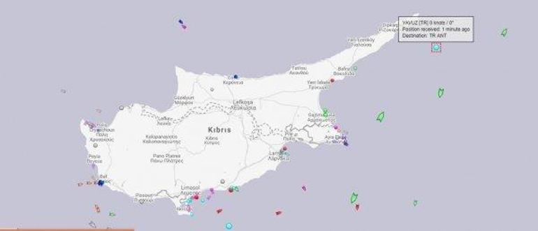 Türkiyenin sondaj gemisi Yavuz, Karpaz açıklarına ulaştı
