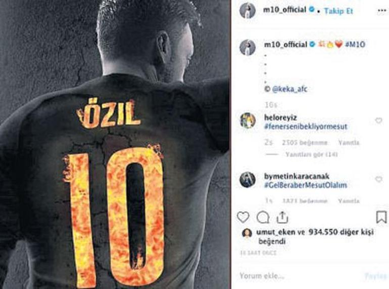 Sosyal medyada Mesut Özil çılgınlığı